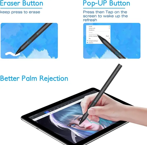 Vista 4 de Trakxy Surface Stylus Pen Digital Pen para Microsoft Surface Pro X/9/8/7/6/5/4/3/Surface Laptop 5/4/3/2/1 Surface Go 3/2/1 Book 2/1 Studio Magnet