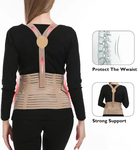 Vista 6 de Evolway Bandas para el vientre para mujeres embarazadas Cinturón de maternidad Carpeta abdominal transpirable, soporte de espalda, múltiples