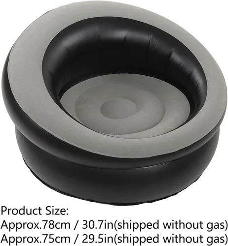 Vista 8 de CHICIRIS Silla inflable con la válvula de inflación rápida, sofá inflable simple del aire para el senderismo al aire libre