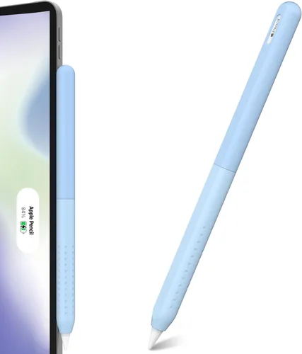 NIUTRENDZ - Funda protectora de silicona en degradado azul para Apple Pencil de 2ª generación, estuche para lápiz con diseño desmontable y