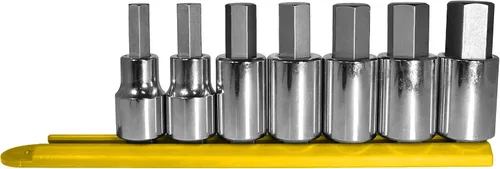 Vista 18 de Mayhew Tools 16020 Juego de brocas hexagonales métricas, cromadas, 5 piezas