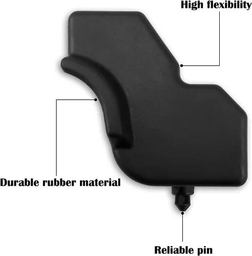 Vista 2 de Cojín de goma para parachoques de puerta trasera, lado derecho del pasajero e izquierdo para parachoques del conductor para Ford F150 modelos