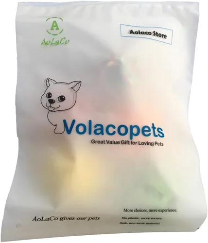 Vista 7 de Volacopets Juguetes para cachorros para dentición, juguetes masticables para cachorros para perros pequeños, suministros para cachorros, azul
