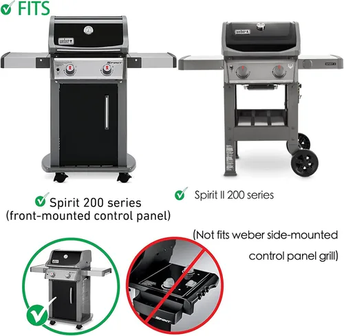 Vista 2 de Charbrofire 7637 Rejillas de parrilla Spirit 200 Series Piezas de repuesto para Weber Spirit E-210 E-215 E-220 S-210 S-215 Spirit II E-210 II E-220