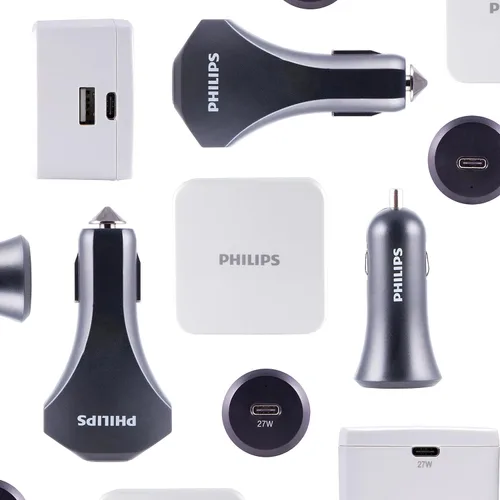 Vista 7 de Philips 27W USB C Car Charger