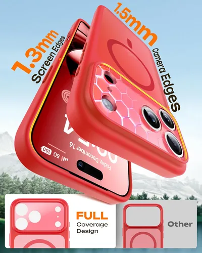 Vista 517 de TOCOL Funda para iPhone 11, compatible con Magsafe, protección completa de cámara, imanes integrados, protección contra caídas, funda translúcida