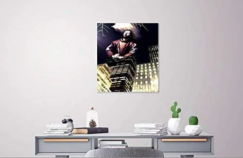 Vista 4 de Spiritual Christian Home Decor Original Mixed Media Wall Art Black Red Gold