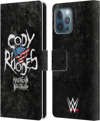 Vista 47 de Head Case Designs Officially Licensed WWE American Nightmare Flag Cody Rhodes Leather Wallet Case Compatible with Apple iPhone 7 Plus/iPhone 8 Plus