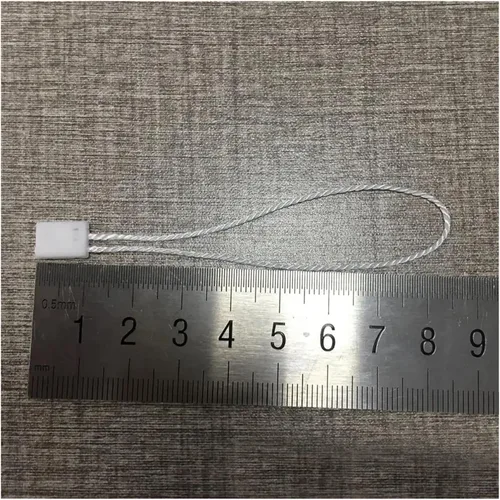 Vista 7 de 2000Pcs Nylon Snap Lock Pin Loop Fastener Hook Ties Easy and Fast to Attach Hang Tag Strings Hangtag Seal Tags(Black)