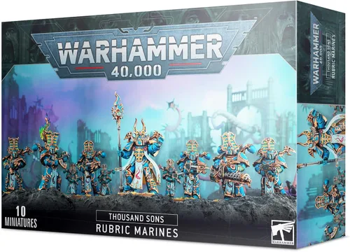 Games Workshop 99120102063" Thousand Sons Rúbric Marines, Negro, 12 años a 99 años