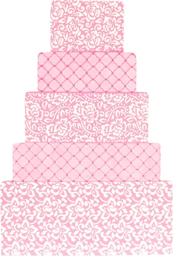 Vista 2 de Designer Stencils Chantilly Lace 1 Cake Side - Plantilla de grado alimenticio, 3.8 x 13, beige/semitransparente
