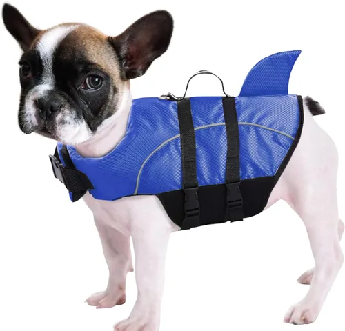 Vista 16 de Queenmore Chaleco salvavidas para gatos XXS, chaleco salvavidas para perros extra pequeño para nadar en barco, chaleco salvavidas ligero con asa