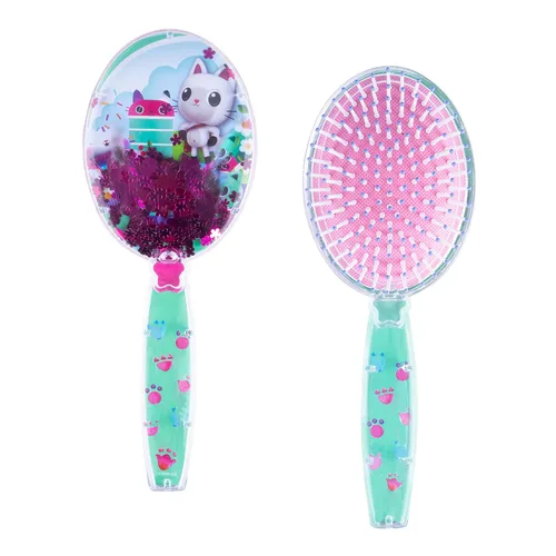 Vista 8 de CoComelon - Cepillo de pelo con estrellas mágicas brillantes y confeti, color verde, cepillo de pelo para niños a partir de 3 años