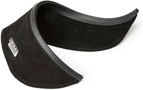 Lincoln KP3729-1 - Babero eléctrico para casco de piel dividida con sello de ajuste a presión, compatible con la mayoría de cascos de soldadura