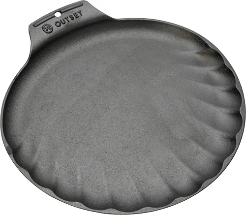 Vista 8 de Outset 76225 - Sartén de hierro fundido para ostras, 12 cavidades, color negro