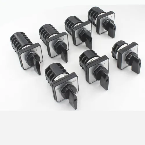 Vista 6 de Interruptor selector de cambio universal, interruptor de transferencia de potencia, 3 posiciones 4 terminales, LW8-10 D101/1 220V 10A Motor