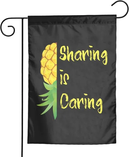 Vista 14 de Bandera de jardín con texto en inglés "If you Know Upside Down Pineapple Funny Swinger" de 12 x 18 pulgadas, pancarta de doble cara para decoración