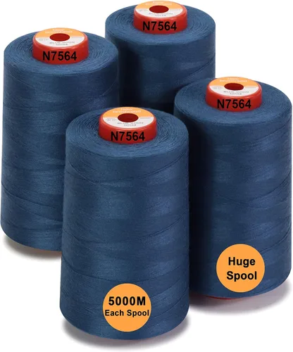 Vista 28 de New brothread - 30 opciones - 2 conos grandes de 5500Y (5000M) cada uno de hilo de poliéster hilado multiusos 40S/2 (Tex27) para serger, overlock