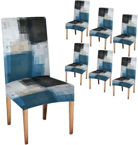 Vista 114 de CAPSCEOLL - Juego de 2 fundas para sillas elásticas, extraíbles y lavables, fundas para sillas Parson para sala de estar, comedor, cocina