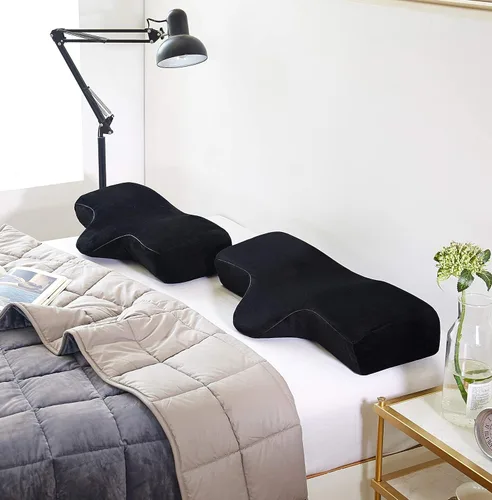 Vista 5 de Almohada de pestañas para extensiones de pestañas, almohada de espuma viscoelástica para el cuello, extensión de pestañas, curva ergonómica que