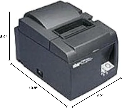 Vista 3 de Star Micronics Serie TSP100, Monocromo, Impresora Térmica de Recibos, Gris, USB, Cable USB, Fuente de alimentación interna
