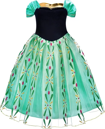 Vista 3 de GZ-LAOPAITOU Disfraz de princesa para niñas, vestidos de princesa para niñas, Halloween, fiesta de cumpleaños, disfraces