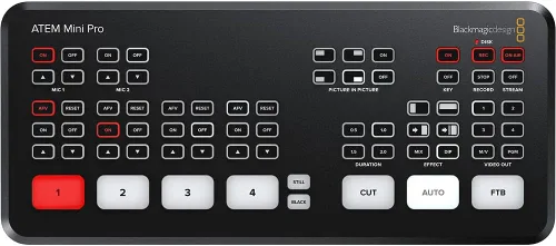 Vista 3 de Blackmagic Design ATEM Mini Pro HDMI - Conmutador para transmisión en directo (SWATEMMINIBPR)