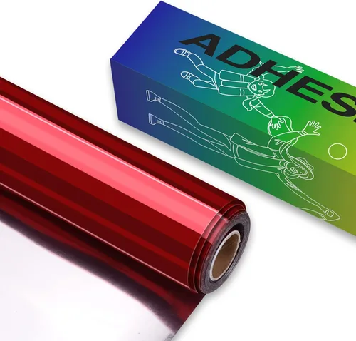 Vista 42 de HTVRONT Negro + Blanco 12 Pulgadas x 4.27 Metros Rollo de Vinilo Permanente Mate con Cinta de Transferencia, 2 Rollos, Patrón de Burbujas