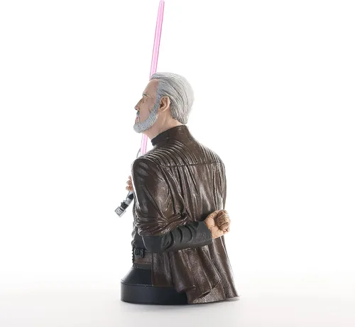Vista 3 de Diamond Select Toys Star Wars: Revenge of The Sith: Count Dooku - Busto a escala 1:6, multicolor