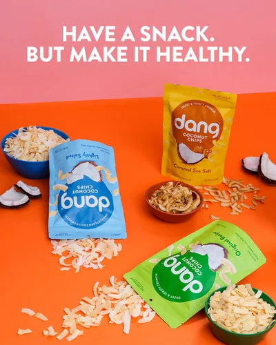 Vista 8 de Dang - Bocadillos de coco tostado, vegano, sin gluten, sin OMG, aperitivos saludables hechos con alimentos completos, paquete surtido de 6