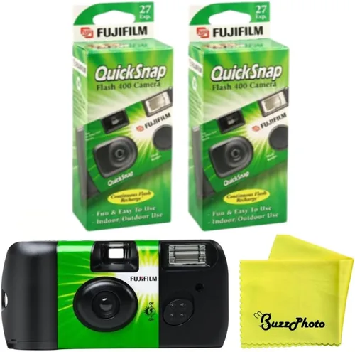 Vista 2 de Fujifilm QuickSnap Flash 400 Una vez Uso 1.378 in Cámara (1 Caja)