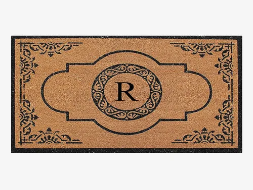 Vista 28 de A1HC - Tapete de puerta con monograma de fibra de coco natural para puerta delantera, 36 x 72 pulgadas, resistente y resistente al desprendimiento