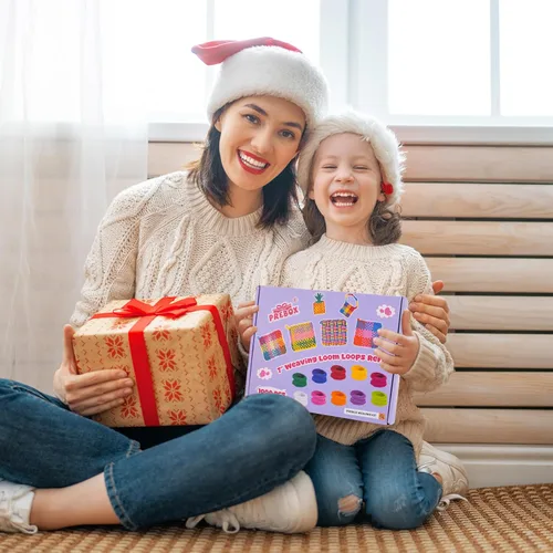 Vista 6 de PREBOX 1000 PCS bucles de repuesto para telar de tejido, 10 colores para telar de agarraderas de 7 pulgadas, suministros de manualidades para niños