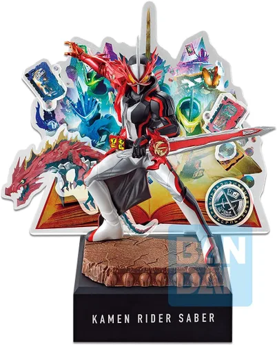 Figura Ichibansho – Kamen Rider Saber – Kamen Rider Saber (No.02 Feat.Legend Kamen Rider), estatua coleccionable de Bandai Spirits