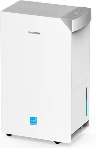 Deshumidificador Energy Star versión 6.0 de 74 pintas/D, deshumidificador inteligente AEOCKY de 4500 pies cuadrados con manguera de drenaje,