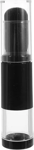 Beaupretty Cepillo aplicador de aerosol de viaje reutilizable recargable con botella de polvo suelto recargable, tarro retráctil prensado para