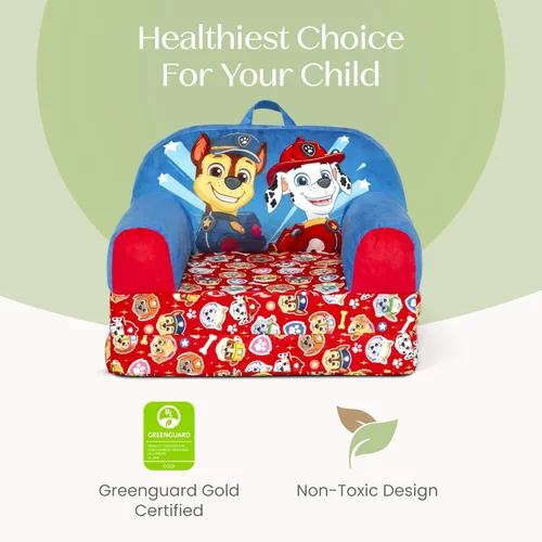 Vista 6 de Delta Children - Silla abatible PAW Patrol Cozee Buddy para niños - Certificado Greenguard Gold, azul