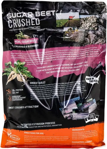 Vista 4 de Wildgame Innovations Cebo para Ciervos de Azucarera de Remolacha Triturada Efectivo Alimento para Ciervos Ultra-Concentrado y Lleno de Nutrientes