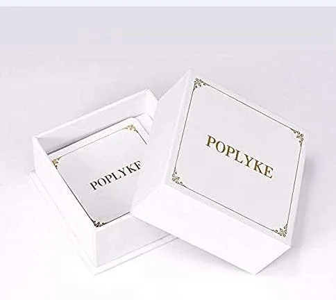 Vista 7 de POPLYKE Pendientes de anime de plata de ley 925 para mujer y hombre, Plata de ley, Plata de ley