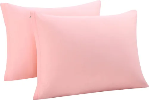 Vista 12 de uxcell Fundas de almohada tejidas de 100% algodón egipcio, fundas de almohada suaves y transpirables con cierre de cremallera, 2 fundas de almohada