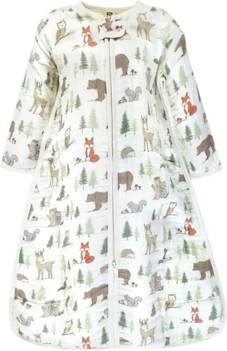 Vista 4 de Hudson Baby Saco de dormir unisex de muselina de manga larga para bebé, manta portátil, saco de dormir