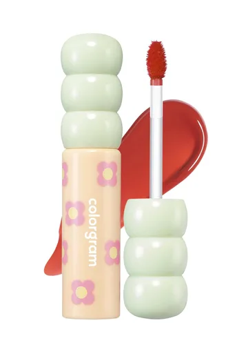 Vista 17 de COLORGRAM Fruity Glass Tint Pearl Gloss Lápiz labial de larga duración y resistente al agua Brillo labial transparente y brillante con sutil