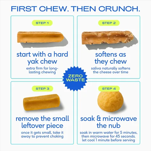 Vista 6 de Native Pet Yak Cheese Himalayan Dog Chews - Palitos dentales de larga duración para razas pequeñas, masticables de yak del Himalaya 100% naturales
