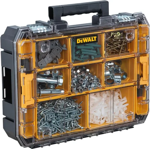 Vista 4 de DEWALT TSTAK - Organizador de herramientas, piezas pequeñas y caja de herramientas organizadora de tornillos con compartimentos extraíbles