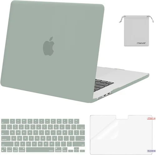 Vista 10 de MOSISO Funda resistente a los arañazos compatible con MacBook Air de 15 pulgadas M5 2026 M4 2025 M3 M2 2024 2023 A3448 A3241 A3114 A2941, carcasa