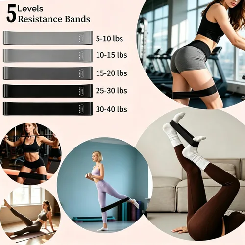 Vista 4 de Kit de Equipo de Pilates para Ejercicio en Casa, Juego de Anillo y Bola de Pilates, Kit de Accesorios Esenciales de Pilates para Mujeres