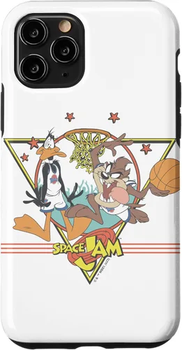 Vista 10 de Funda para iPhone 13 Pro space jam Daffy Duck & Taz Retro Stars Basketball Team