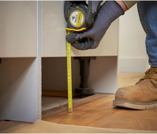 Vista 5 de Stanley Tylon - Cinta métrica con anclaje, color negro y amarillo, 9.8 ft/0.500 in