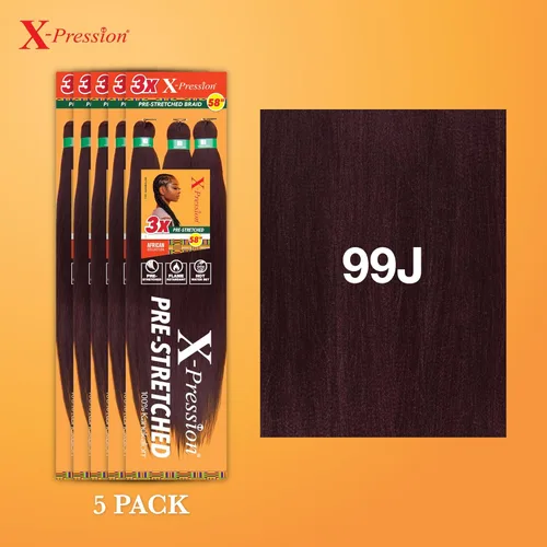 Vista 159 de Sensationnel X-Pression - Trenzas prestiradas, 3 unidades, 58 pulgadas, paquete de 1 unidad, 1B