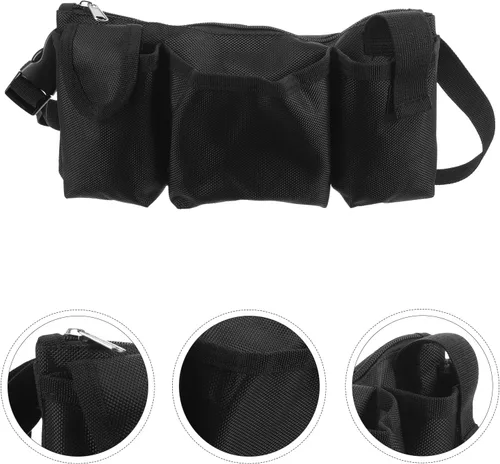 Vista 8 de Zerodeko Cinturón de herramientas para mujer, bolsa de herramientas de jardinería para mujer, bolsa de herramientas de cintura ajustable, delantal